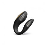 Vibrator Dorcel Perfect Lover pentru cupluri, silicon negru, USB, 8 cm
