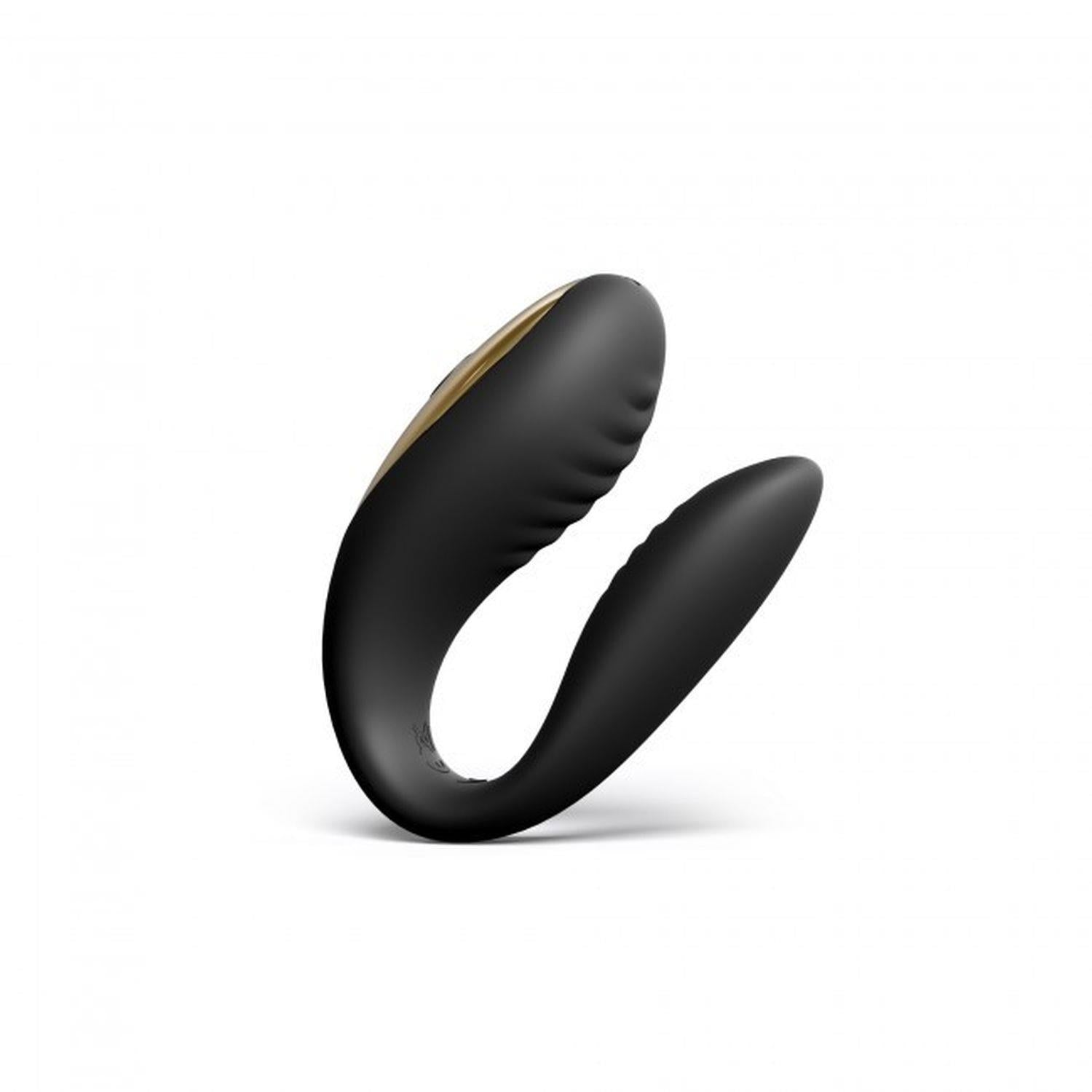 Vibrator Dorcel Perfect Lover pentru cupluri, silicon negru, USB, 8 cm