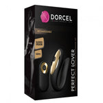 Vibrator Dorcel Perfect Lover pentru cupluri, silicon negru, USB, 8 cm