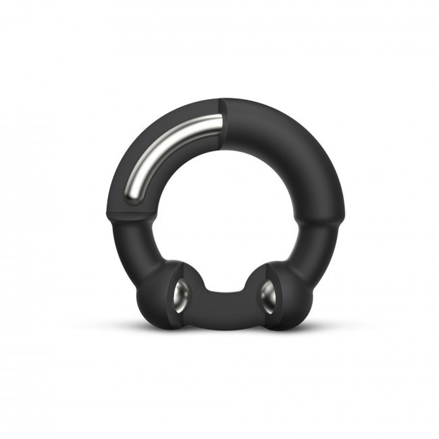 Inel de erecție din silicon Dorcel Stronger Ring cu știfturi metalice