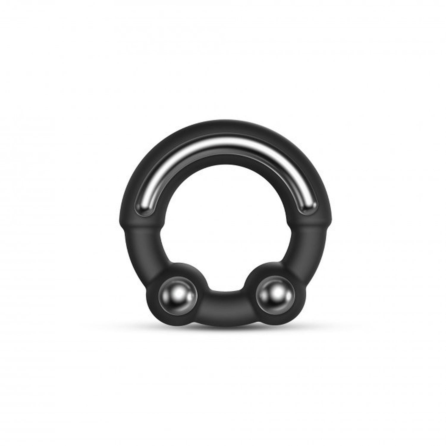 Inel de erecție din silicon Dorcel Stronger Ring cu știfturi metalice