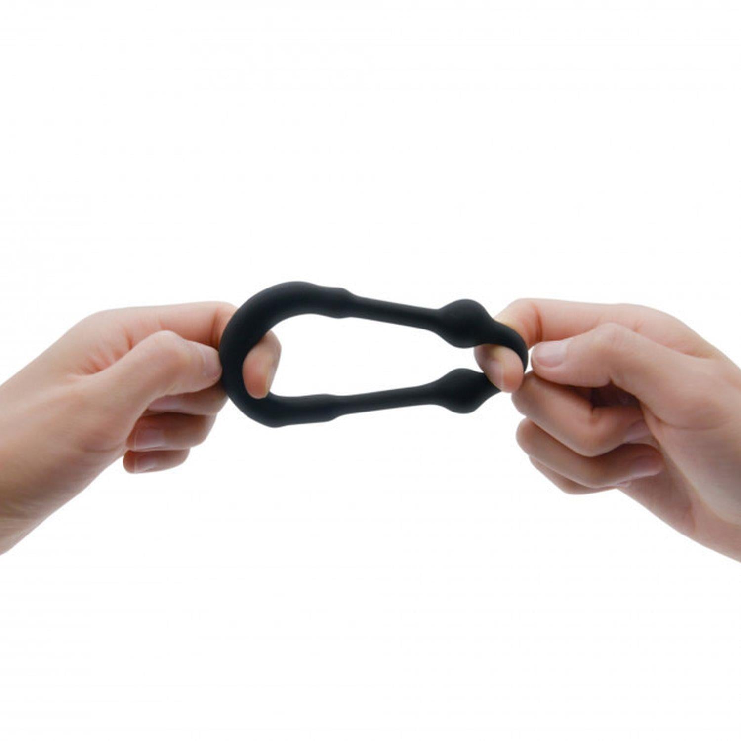 Inel de erecție din silicon Dorcel Stronger Ring cu știfturi metalice