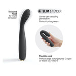 Vibrator GSLIM Dorcel Slim din silicon pentru punctul G, 19 cm, USB