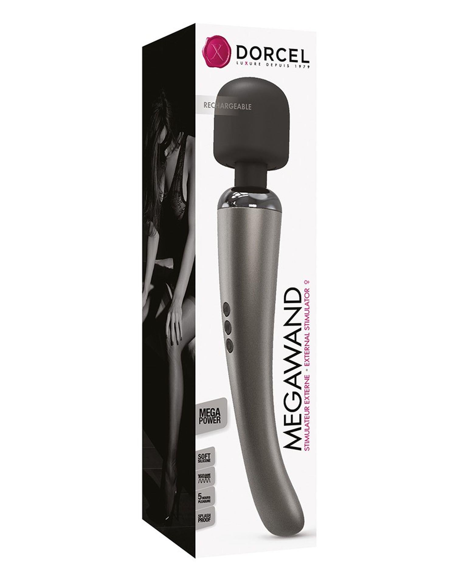 Vibrator Dorcel Megawand Silver USB 29 cm