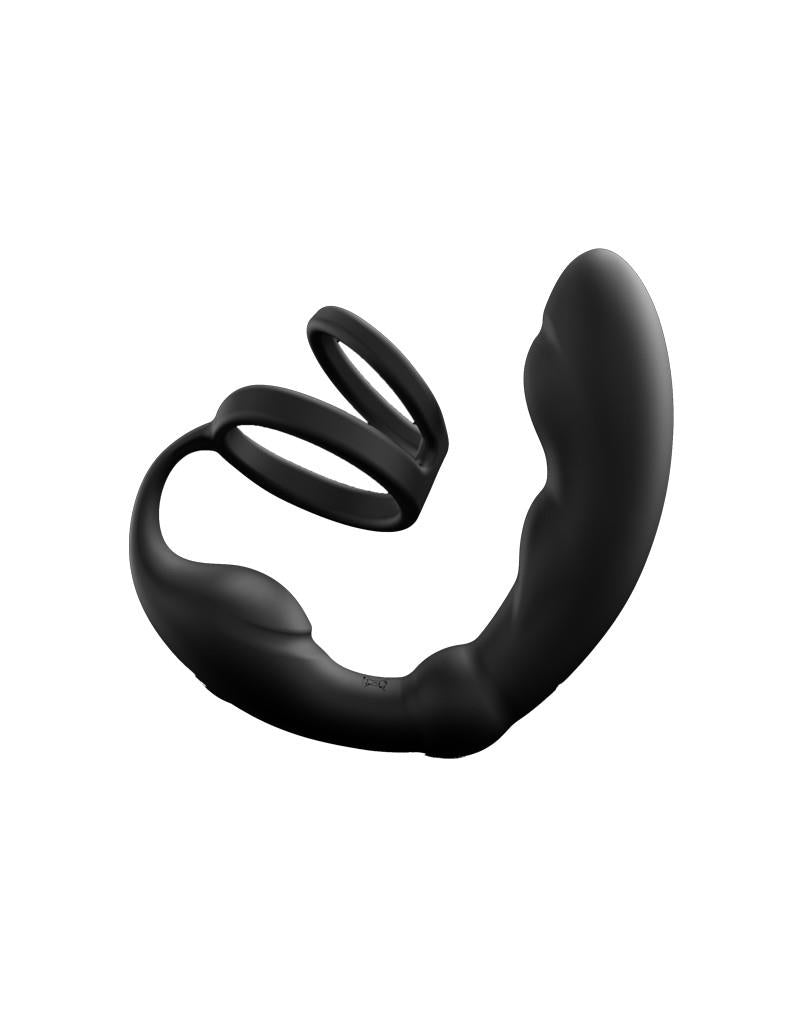 Masaj de prostată cu inel dublu din silicon Dorcel 18 cm