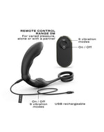 Masaj de prostată cu inel dublu din silicon Dorcel 18 cm