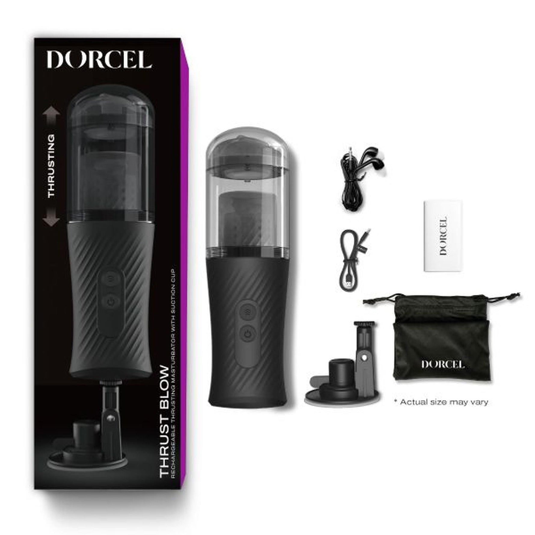 Masturbator automat Thrust Blow Dorcel cu ventuză 15 cm USB