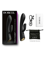 Vibrator flexibil Dorcel Flexi Rabbit, negru, 21 cm
