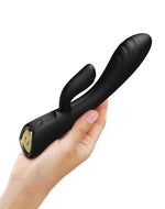 Vibrator flexibil Dorcel Flexi Rabbit, negru, 21 cm