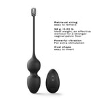 Bile vibrante Dorcel Love Balls Geisha, negre, USB, 9 cm