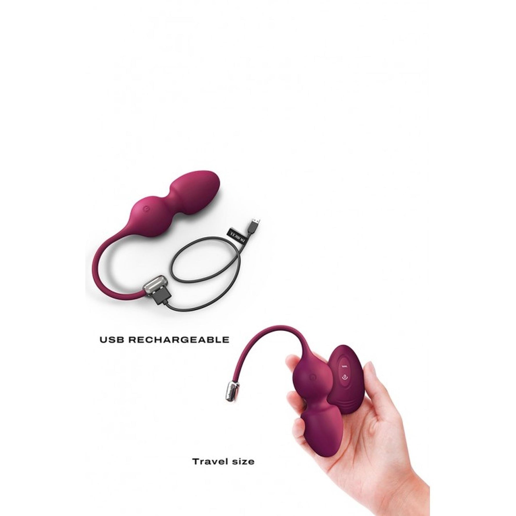 Bile vibratoare Dorcel Love Balls Prună