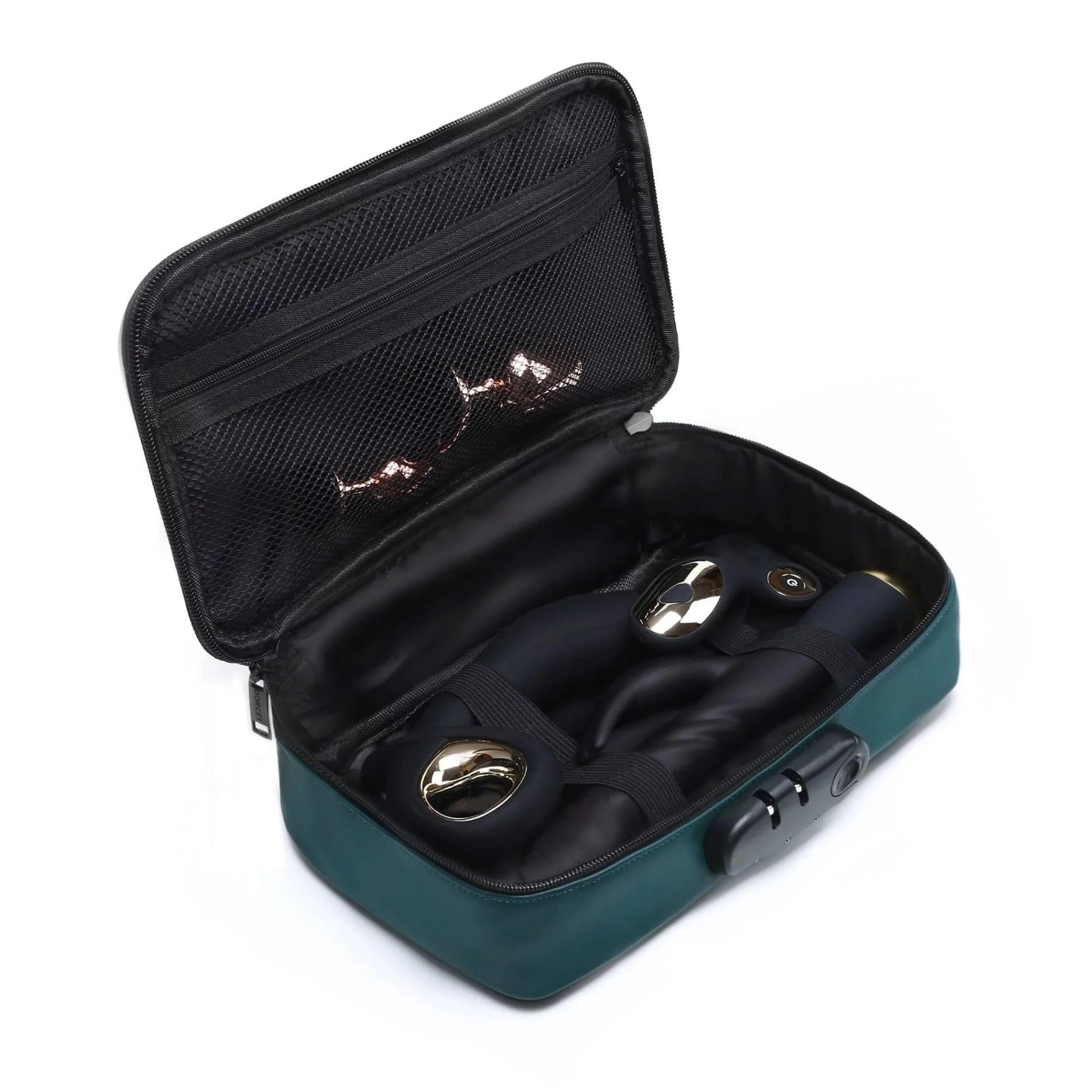 Cutie discretă Dorcel Luxury verde cu lacăt cu combinație