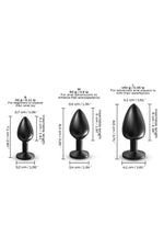 Dop anal metalic ONIX Dorcel negru, mărime L