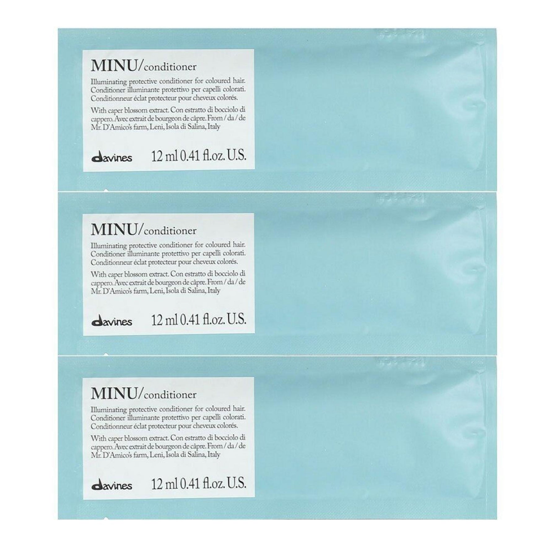 Davines, Minu, Balsam de păr, 12 buc, 12 ml