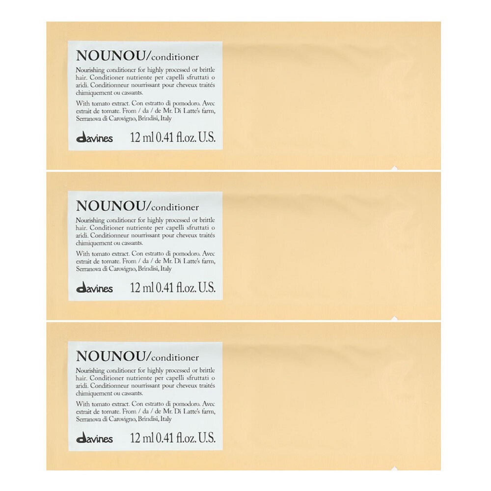 Davines, Nounou, Balsam de păr, Hrănitor, 12 buc, 12 ml
