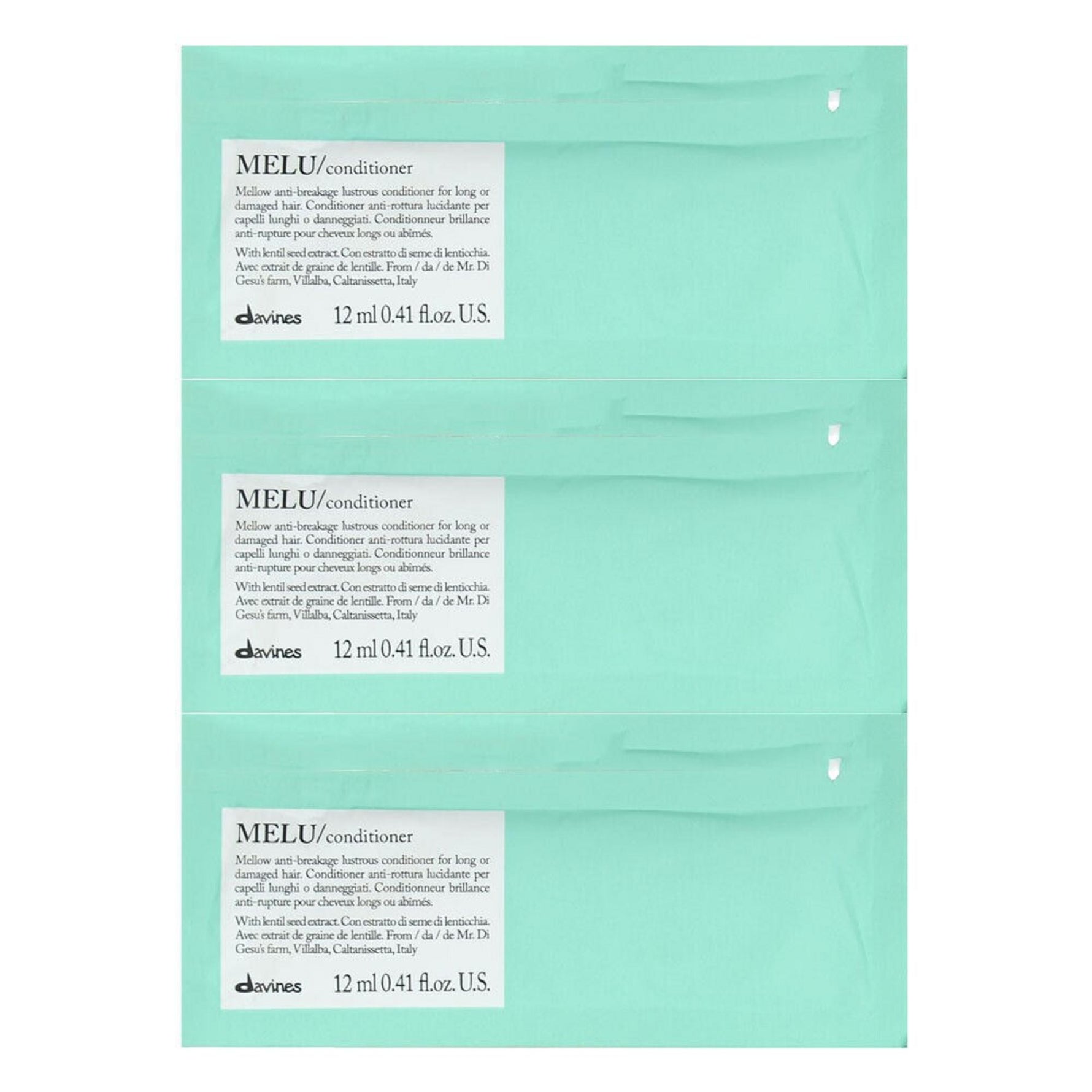 Davines, Melu, Balsam de păr, 12 buc, 12 ml