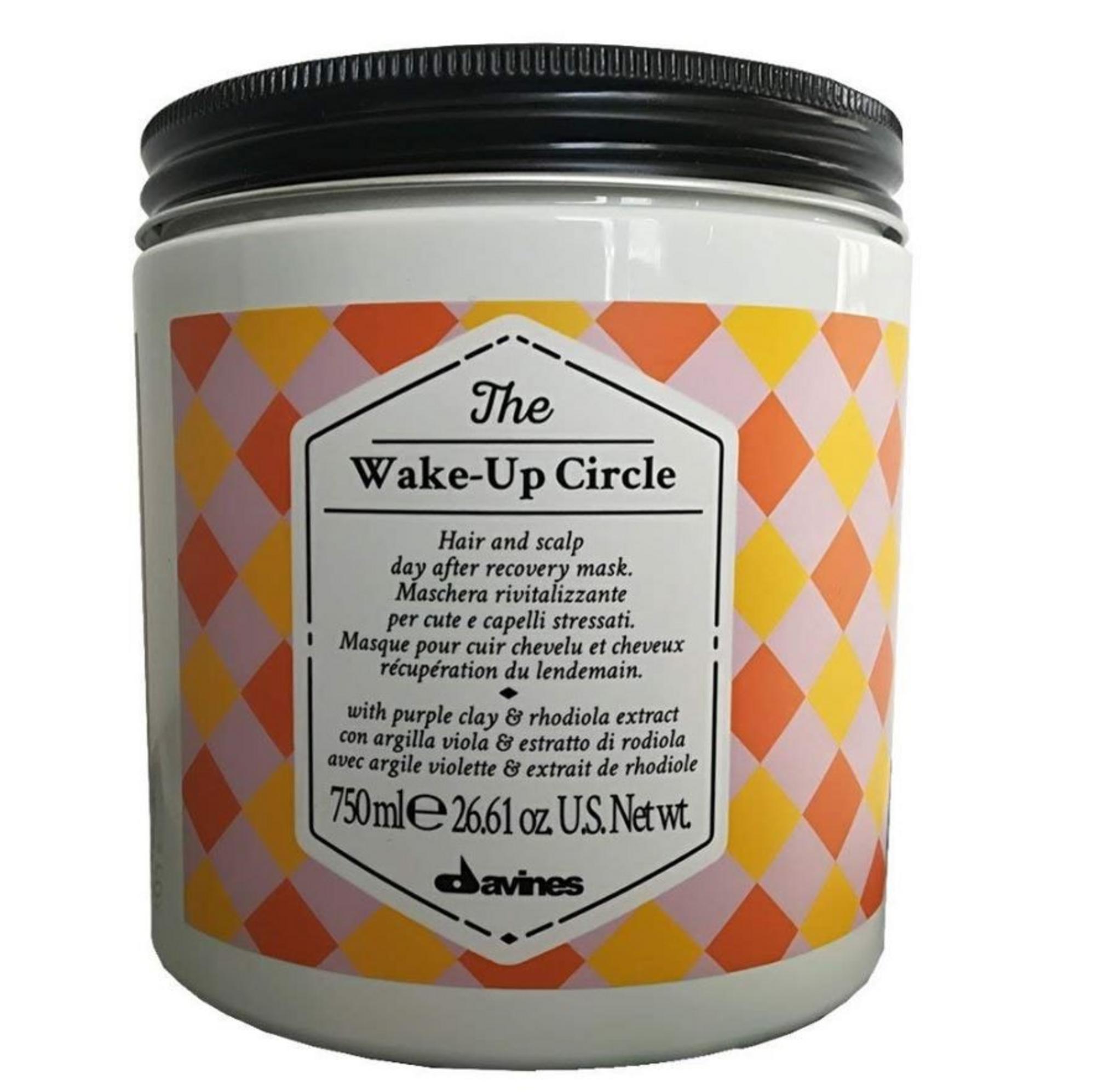 Davines, The Wake-Up Circle, Mască de tratament pentru păr cu argilă, Restoring, 750 ml
