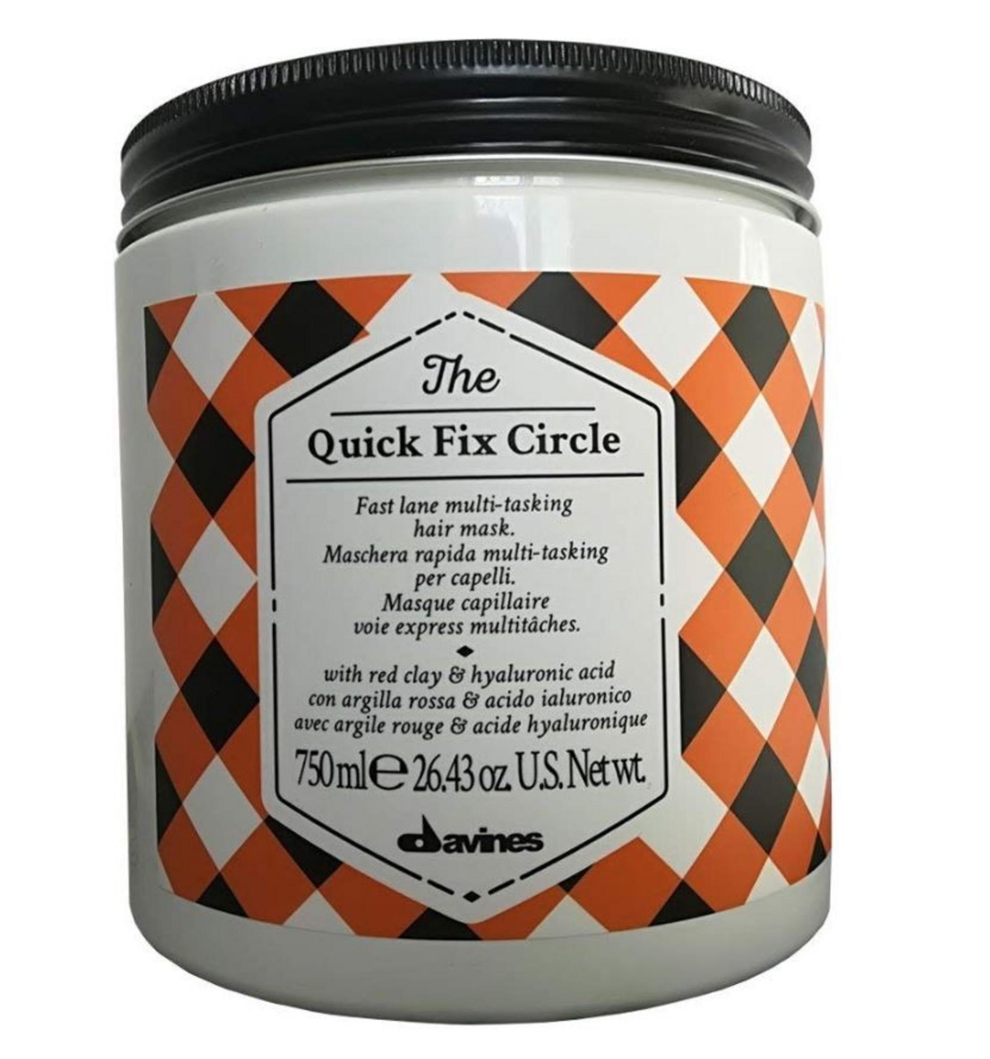 Davines, The Quick Fix Circle, Mască de tratament pentru păr cu argilă, Hidratant, 750 ml