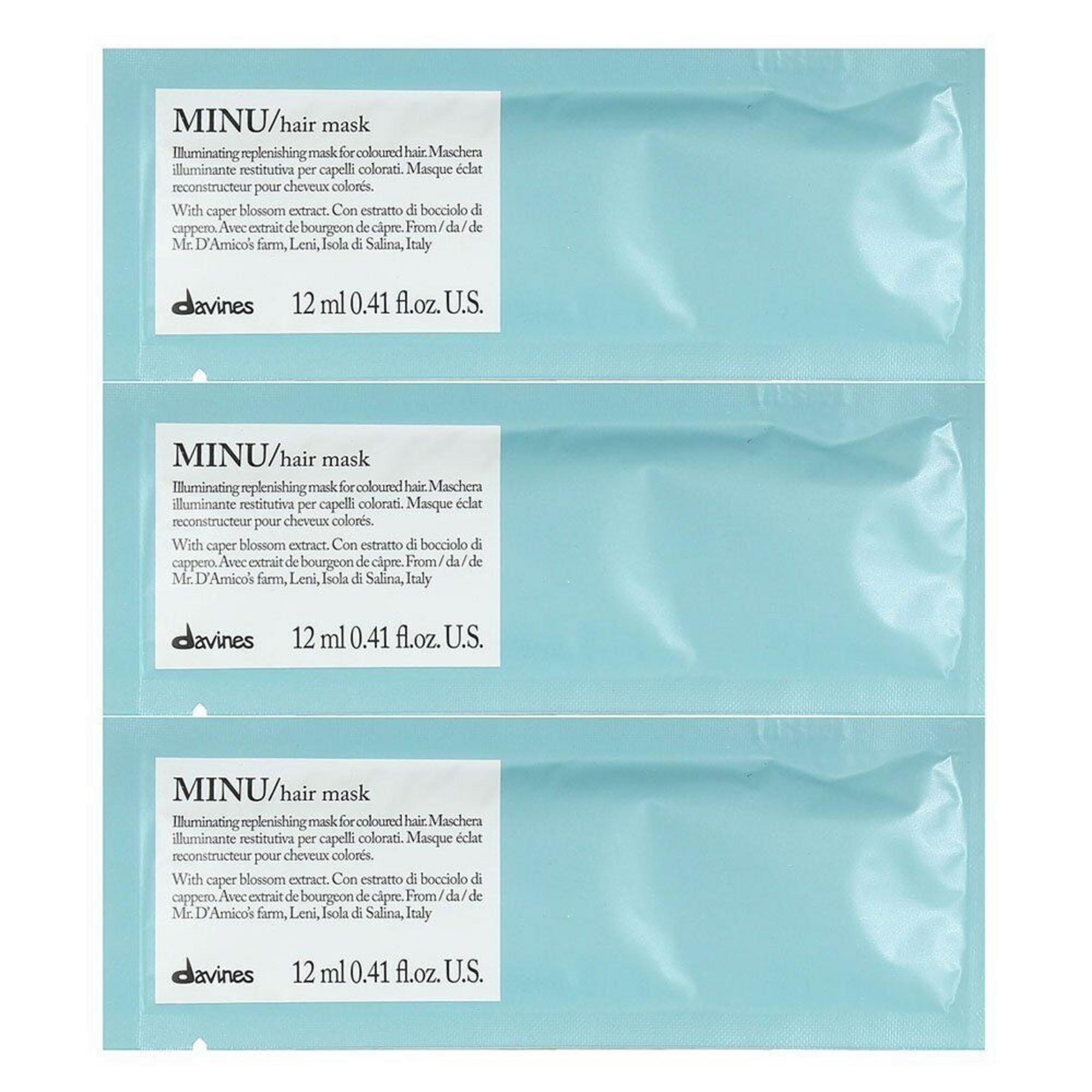 Davines, Minu, Mască cremă pentru tratamentul părului, 12 buc, 12 ml