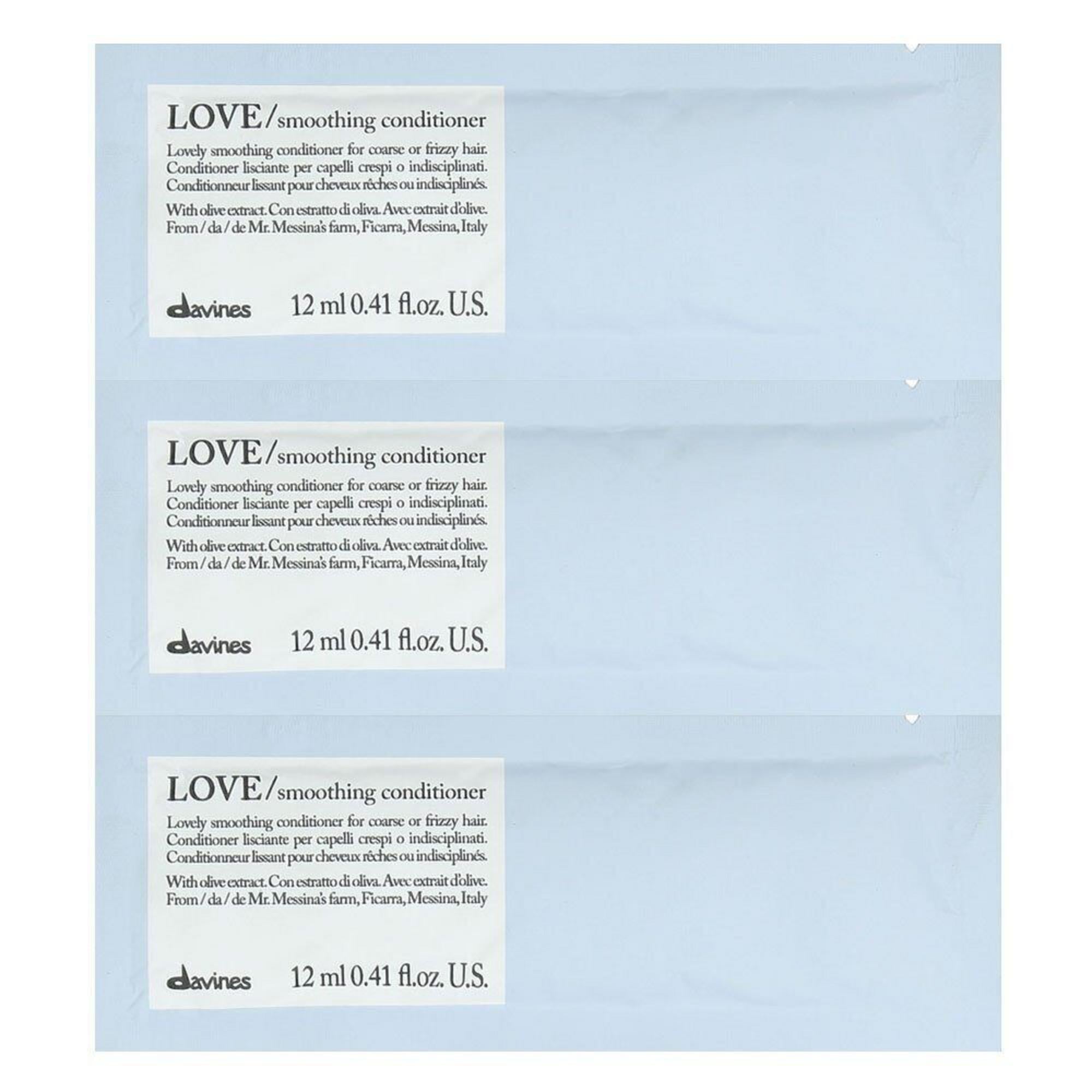Davines, Love Smoothing, Balsam de păr, 12 buc, 12 ml