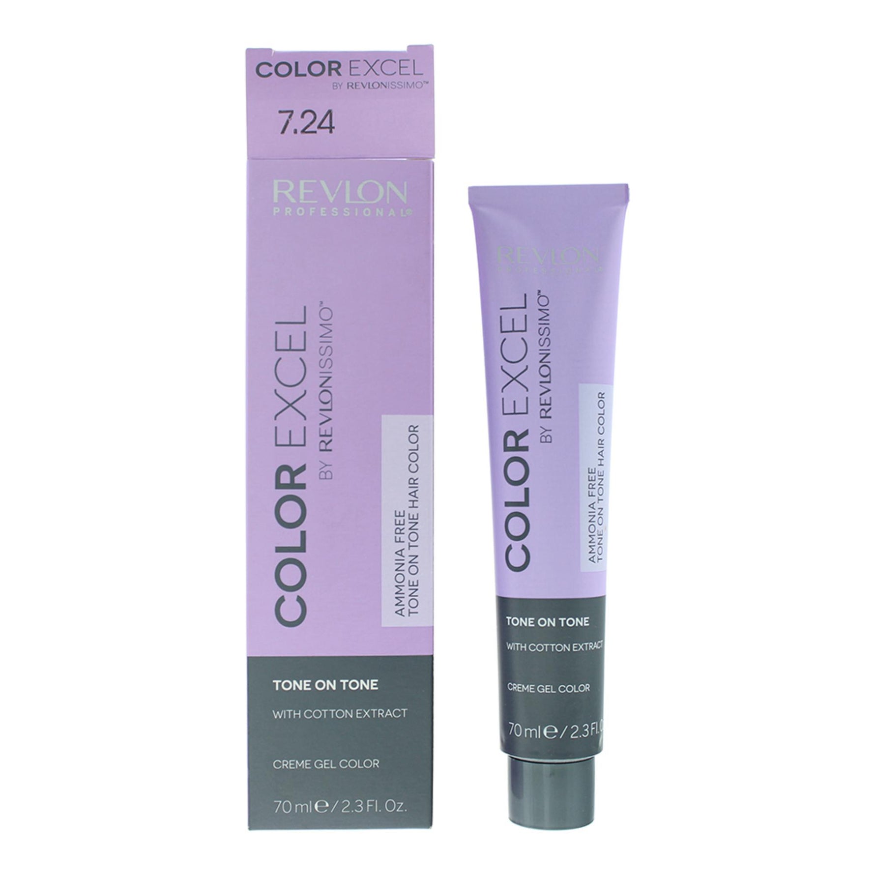 Revlon, Colorsmetique, Vopsea permanentă de păr, 7.24 Medium Iridescent Copper Blonde, 70 ml