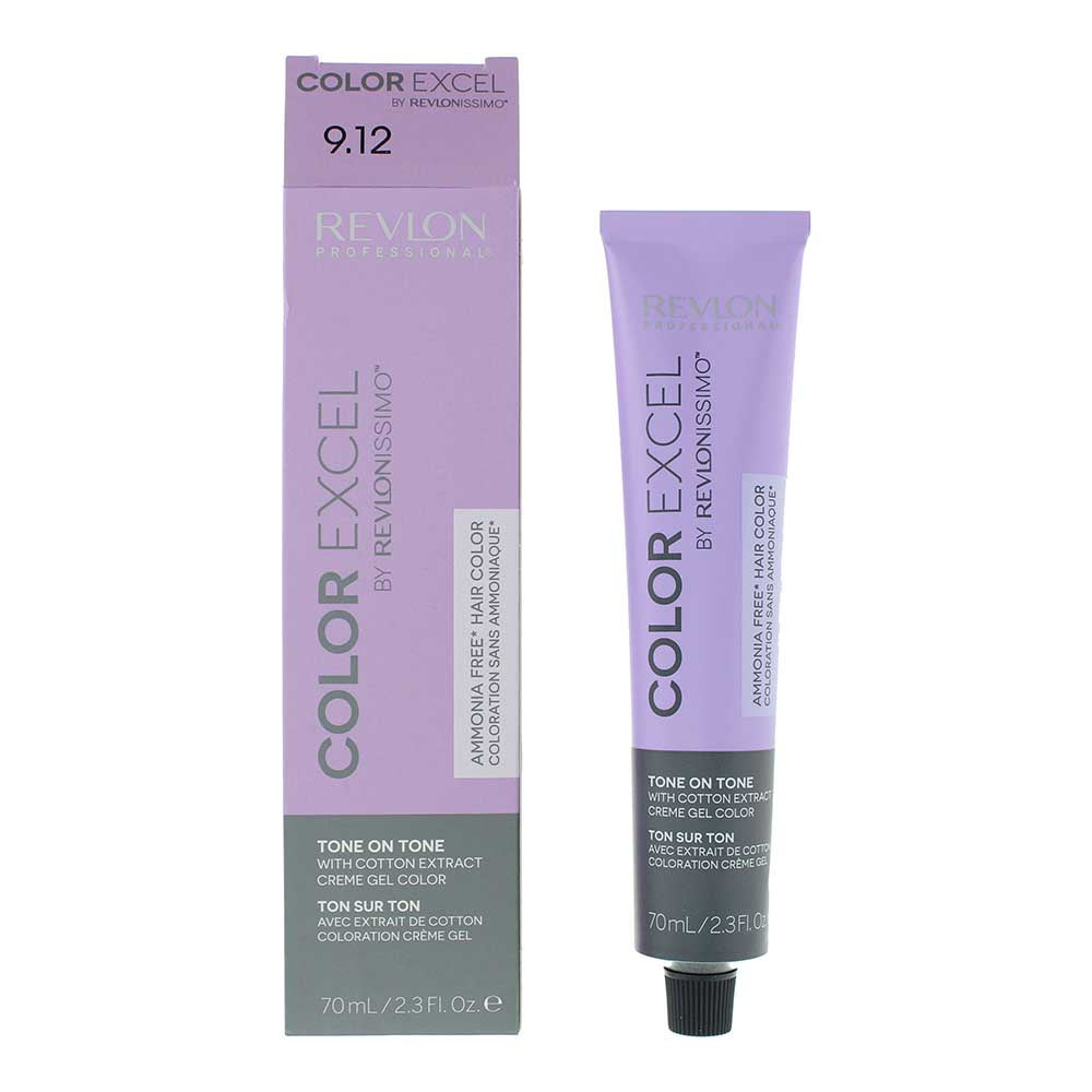 Revlon, Color Excel, Vopsea de păr semi-permanentă, 9.12 Very Light Ash Iridescent Blonde, 70 ml
