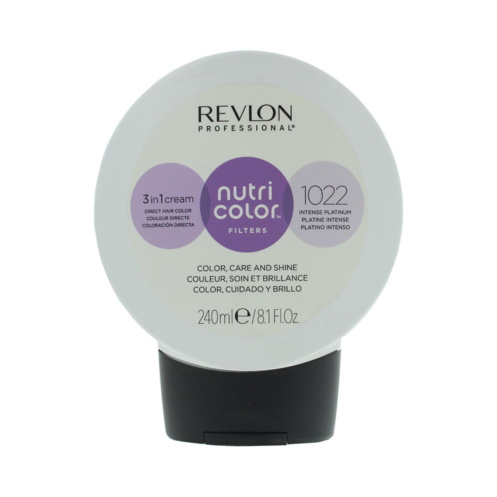 Revlon, Nutri Color Filters, Cremă tonifiantă pentru colorarea părului, 1022 Intense Platinum, 240 ml