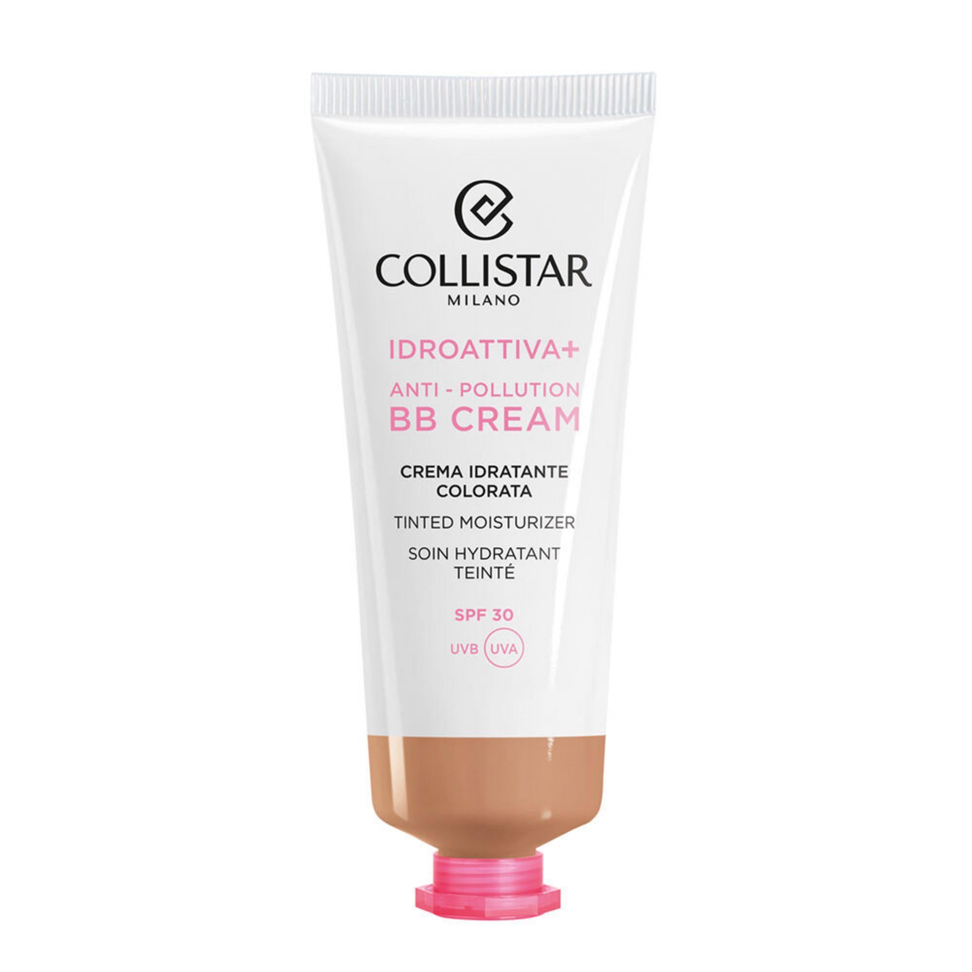 Collistar, Idro-Attiva+, Antipoluare, Cremă BB, 3, Adânc, SPF 30, 50 ml