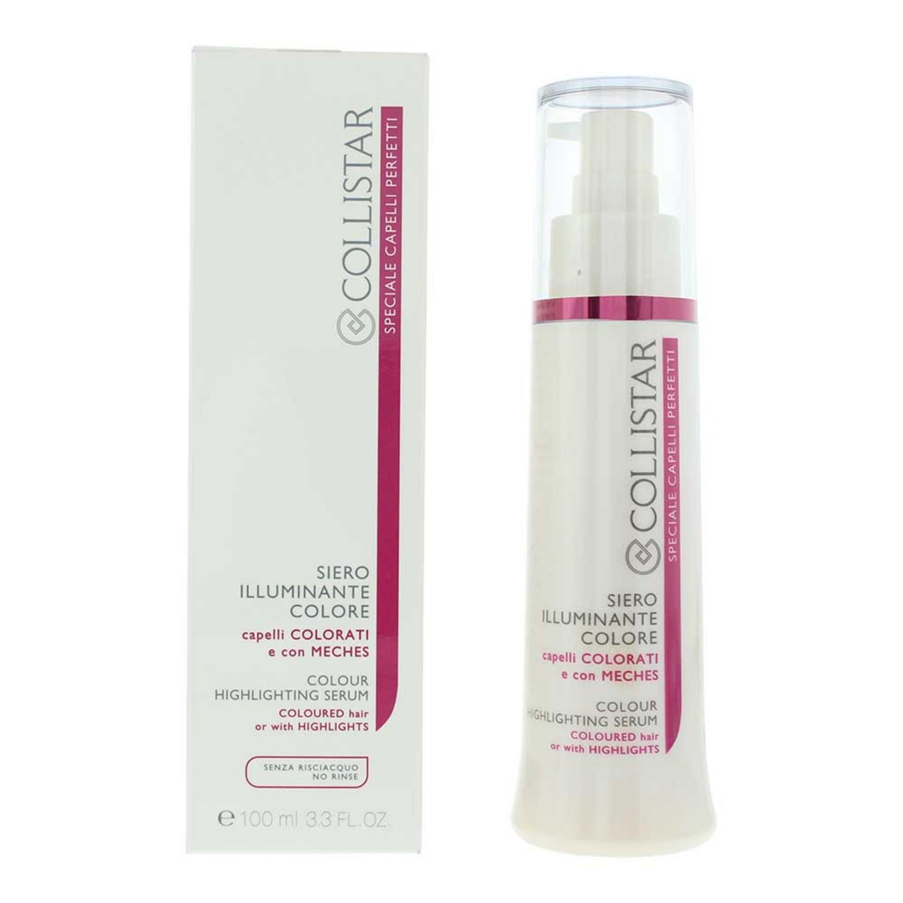Collistar, Colour Highlighting Serum, Vegan, Ser pentru păr, Reparație, 100 ml