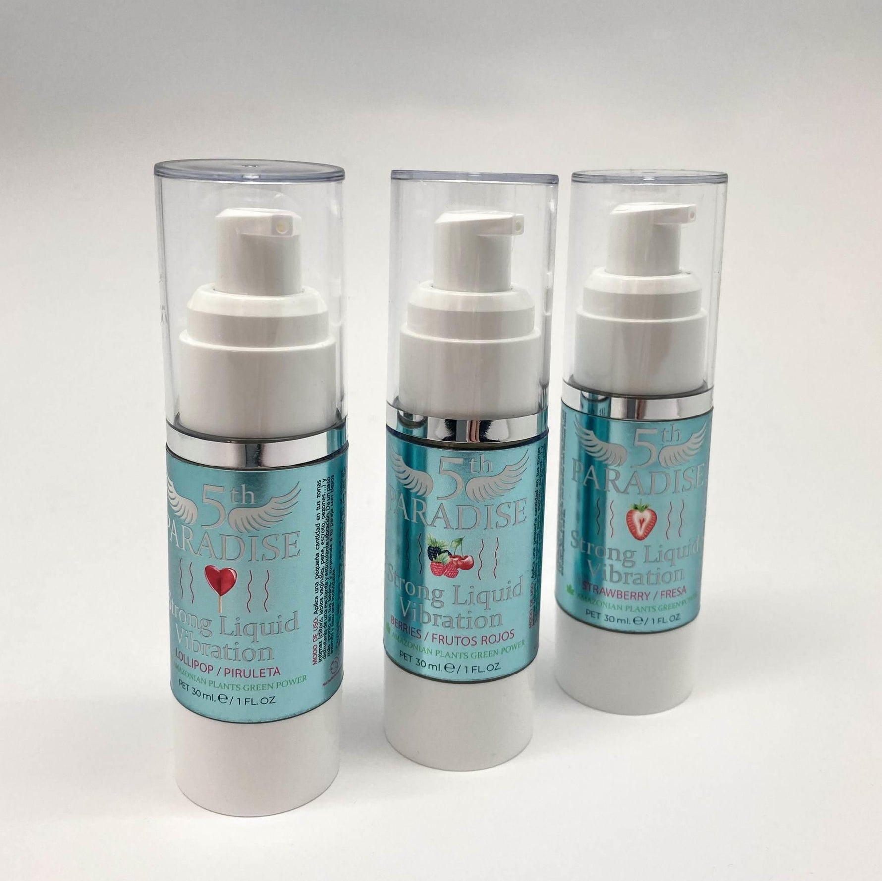 Vibrator lichid puternic 5th Paradise, cu fructe roșii și verde, 30 ml
