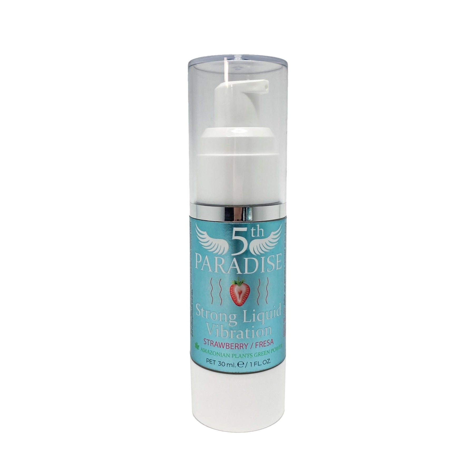Gel vibrant puternic 5th Paradise cu aromă de căpșuni și verde 30 ml