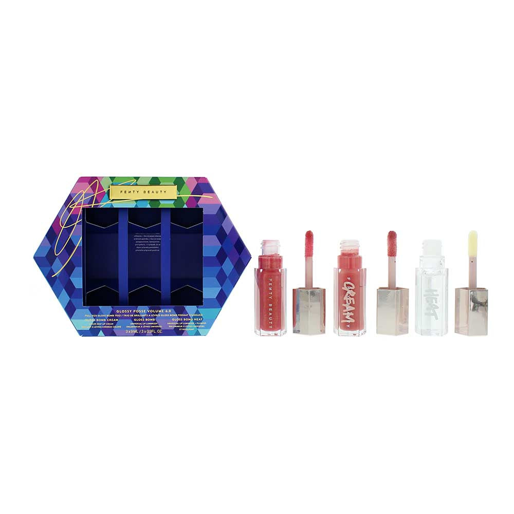 Set Trio, Fenty Beauty, Gloss Bomb, Luciu de buze, 3 buc, 9 ml