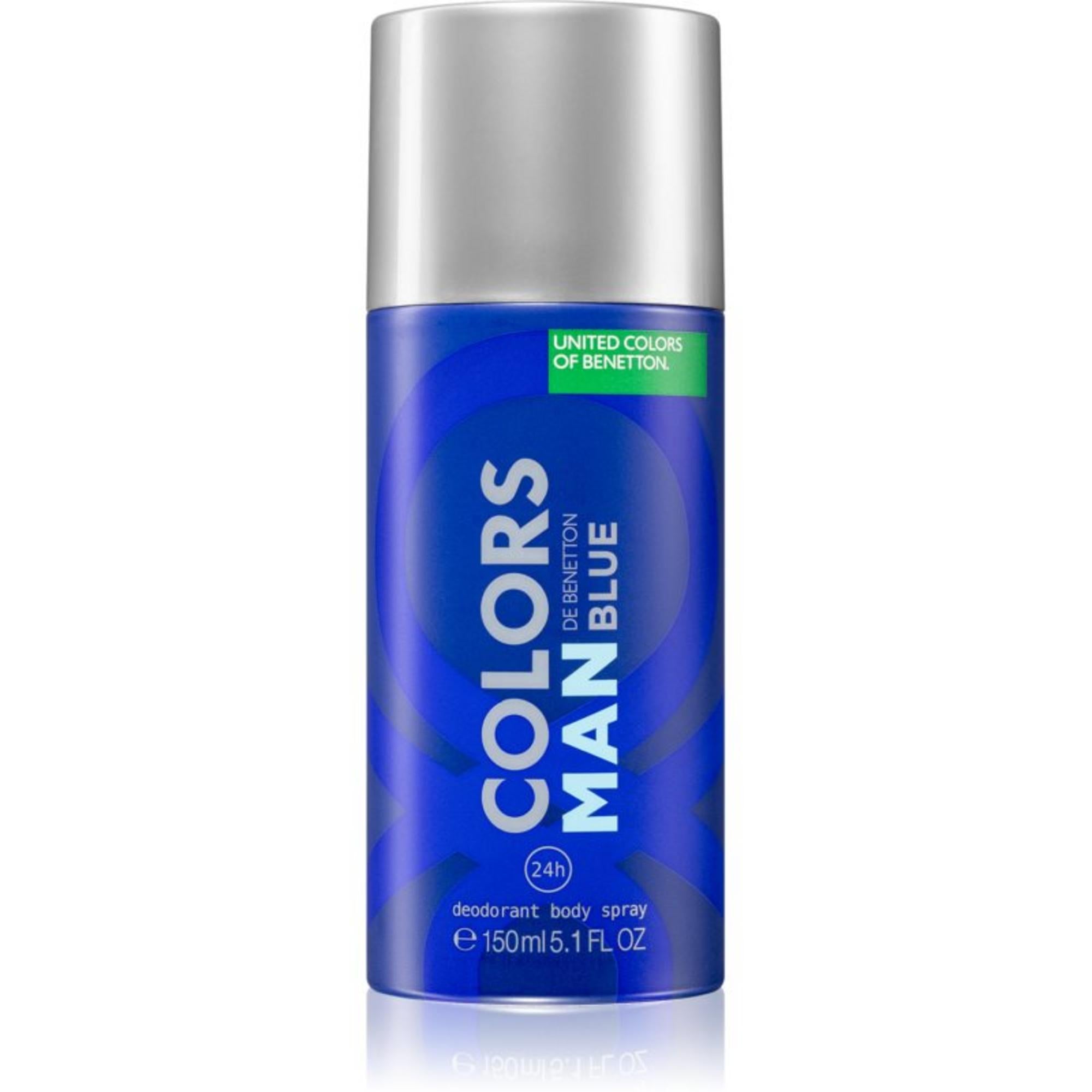 Benetton, Colors de Benetton Blue, Antiperspirant, Aromatic, Deodorant spray, Pentru bărbați, 150 ml