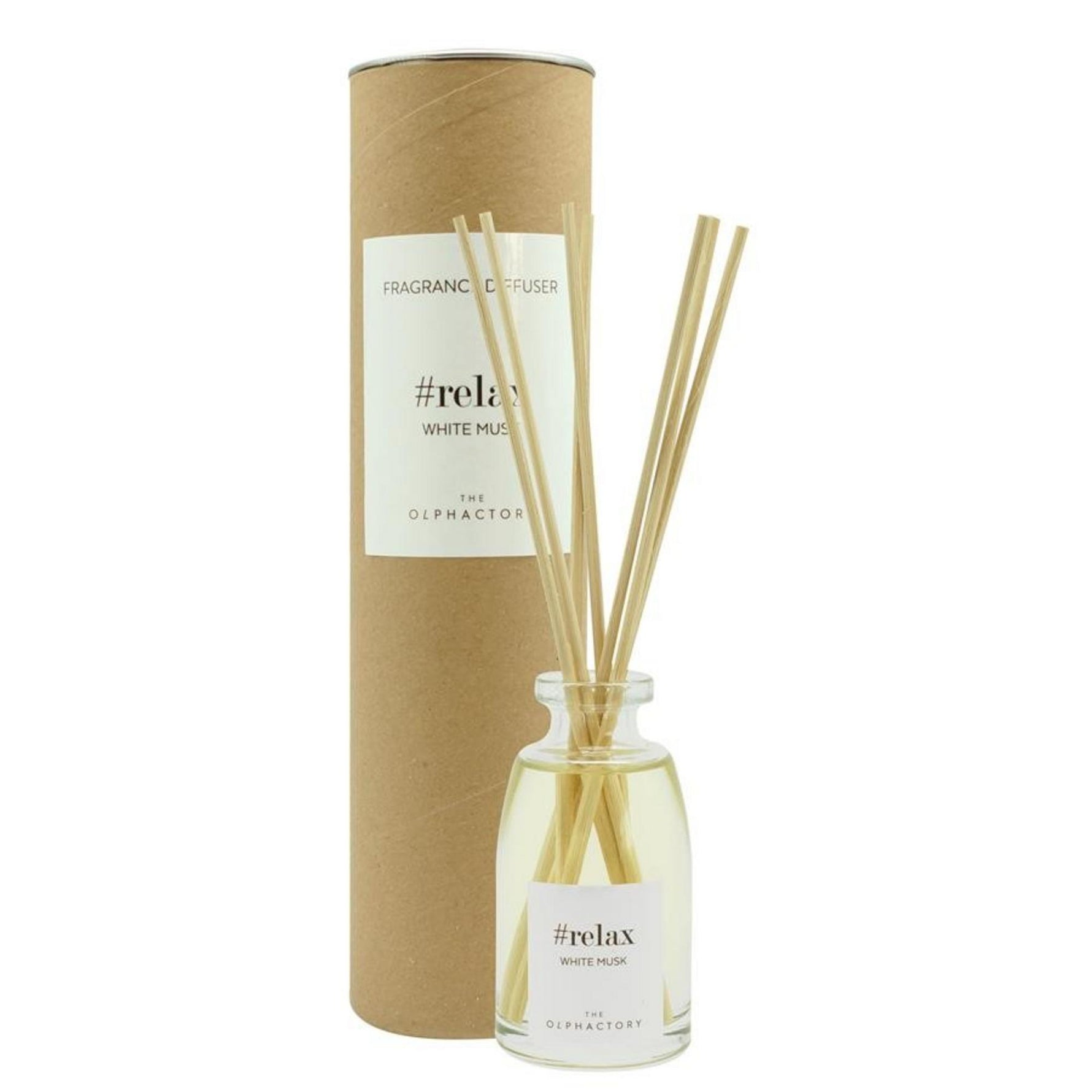 The Olphactory, Relax White Musk, Bețișoare parfumate, Difuzor de aromă cu bețișoare, 100 ml