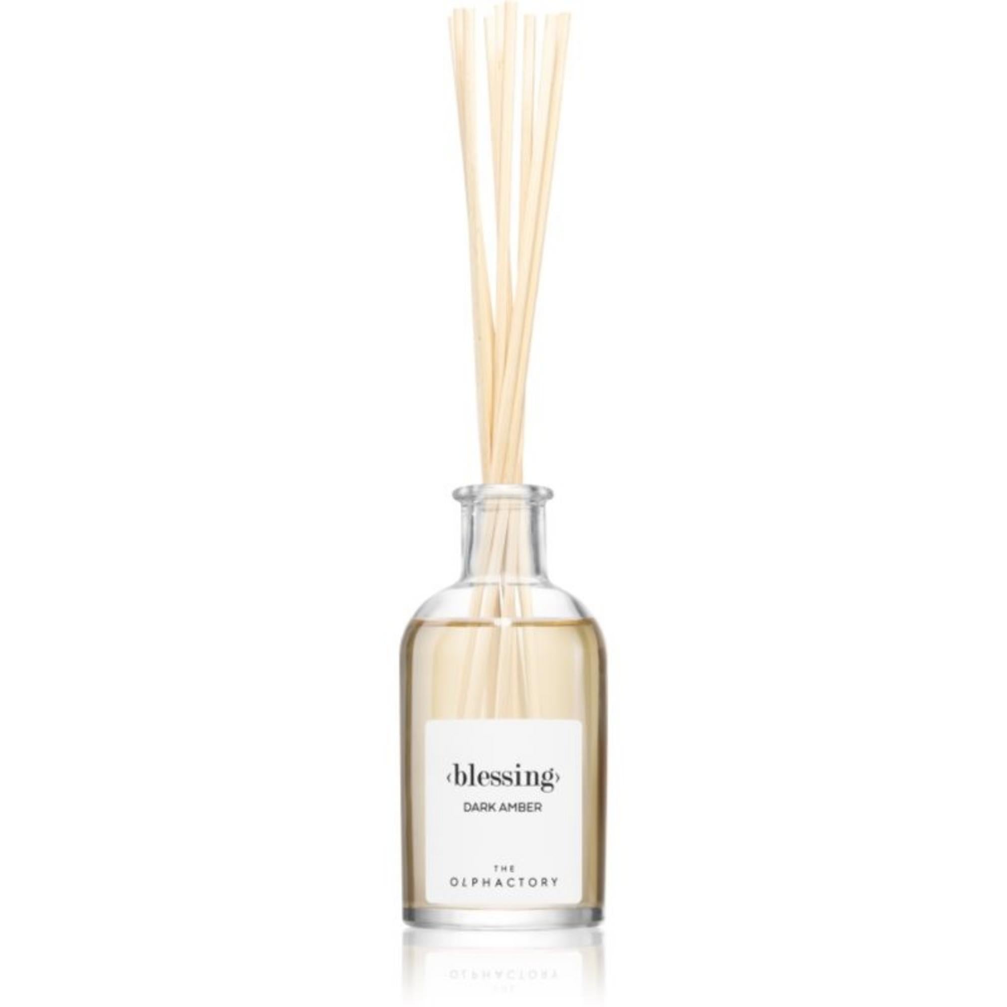 The Olphactory, Blessing Dark Amber, Bețișoare parfumate, Difuzor de aromă cu bețișoare, 100 ml