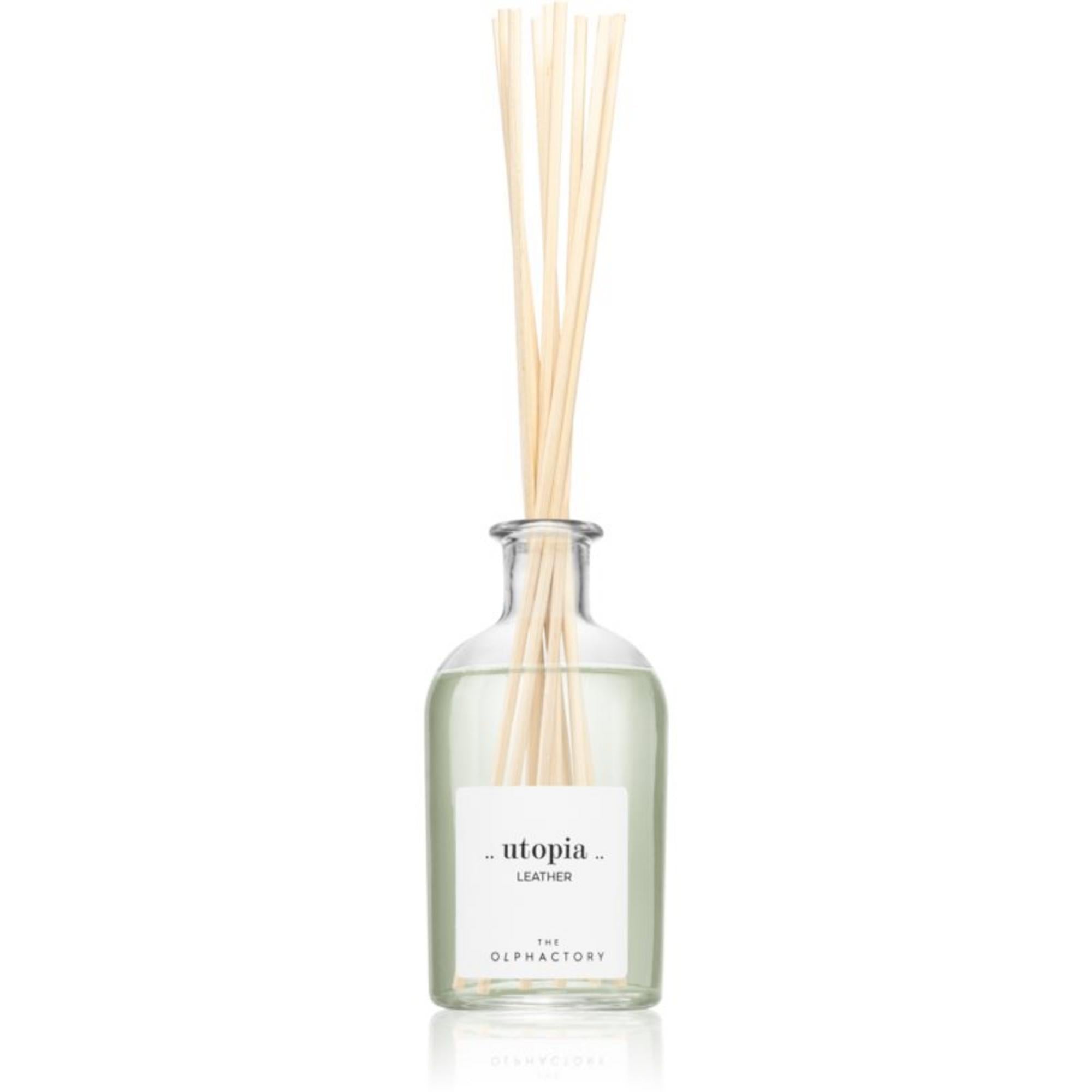 The Olphactory, Utopia Leather, Bețișoare parfumate, Leather, Difuzor de aromă cu bețișoare, 250 ml