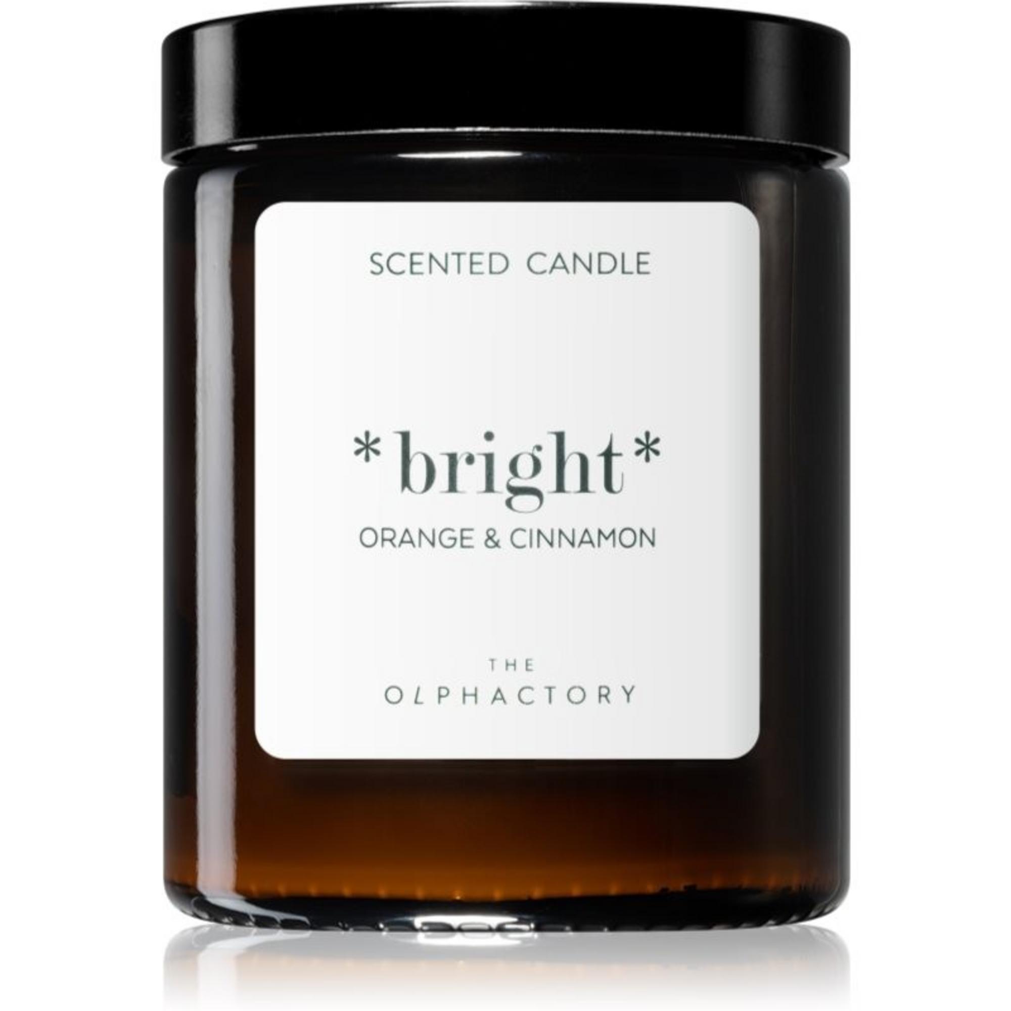 The Olphactory, Bright Orange & Cinnamon, Portocaliu, Lumânare parfumată, 135 g