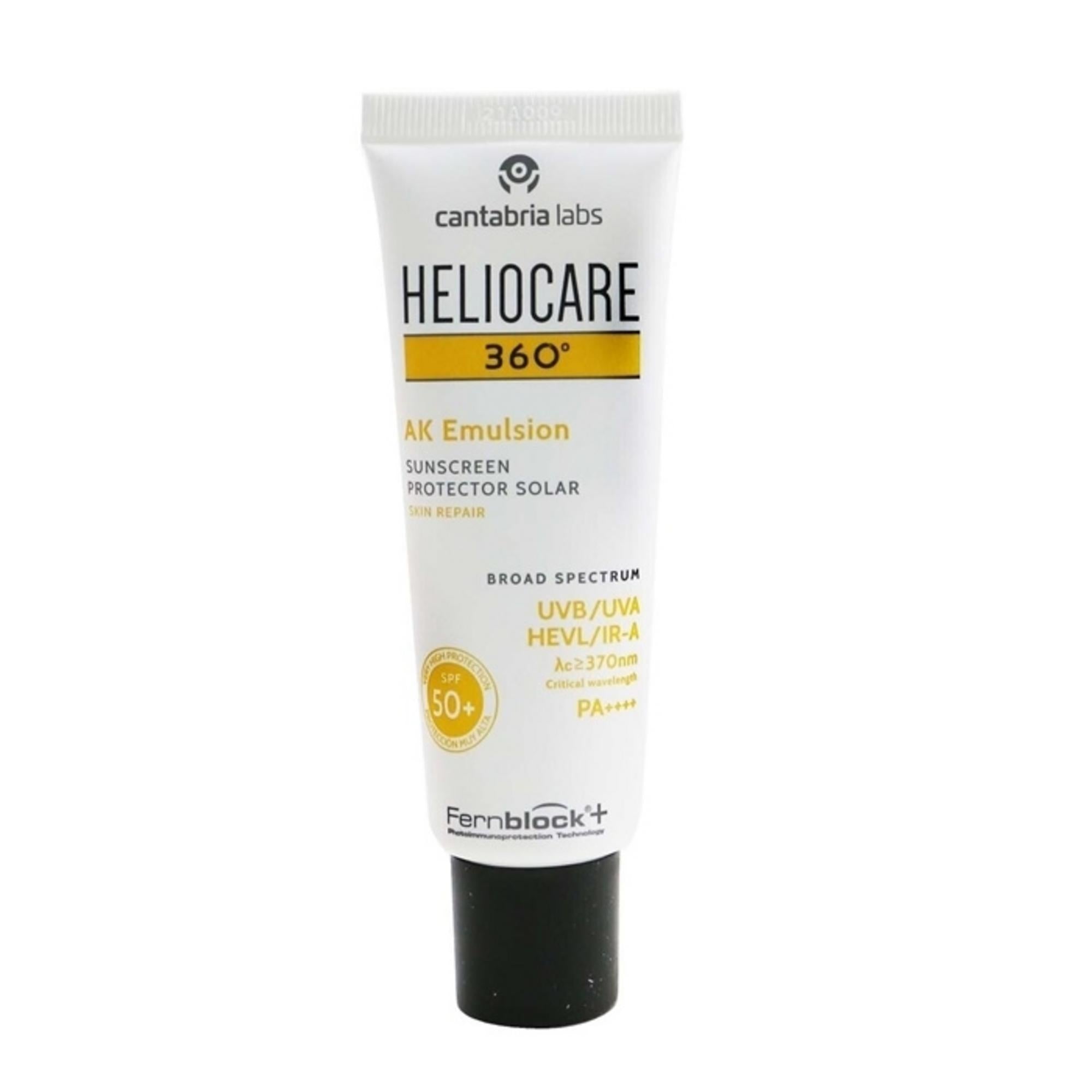 Cantabria Labs, Heliocare 360º, Protecție UV, Zilnic, Emulsie, Pentru față, SPF50+, 50 ml