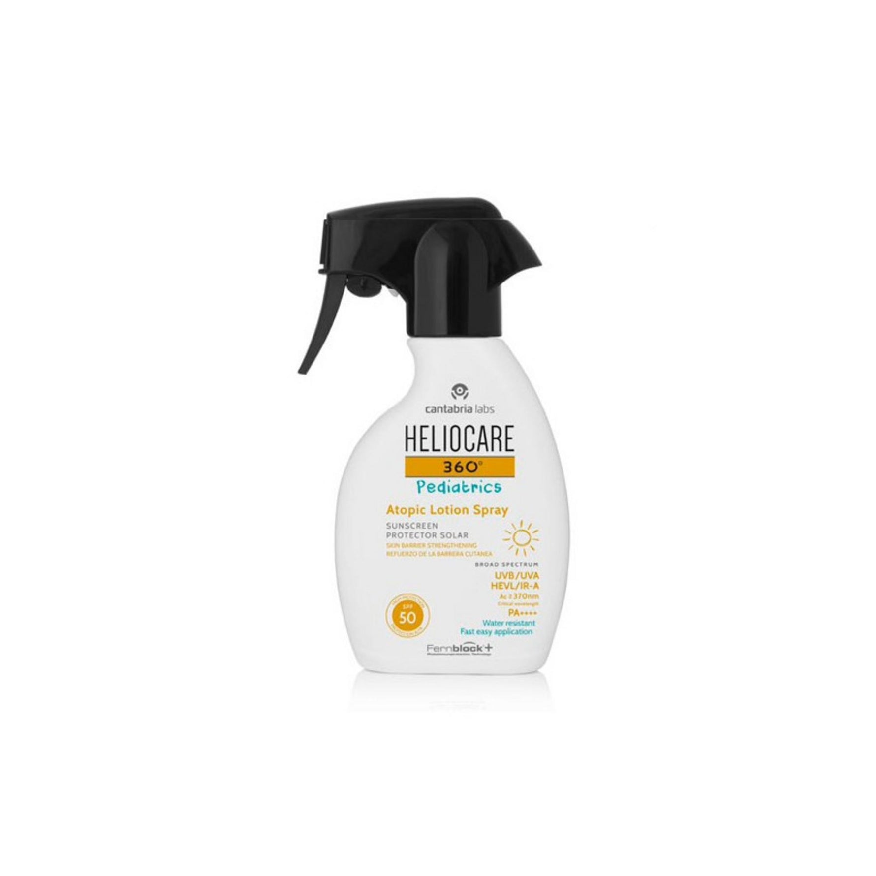 Cantabria Labs, Heliocare 360º Pediatrics, Protecție UV, Spray pentru protecție solară, SPF 50, 250 ml