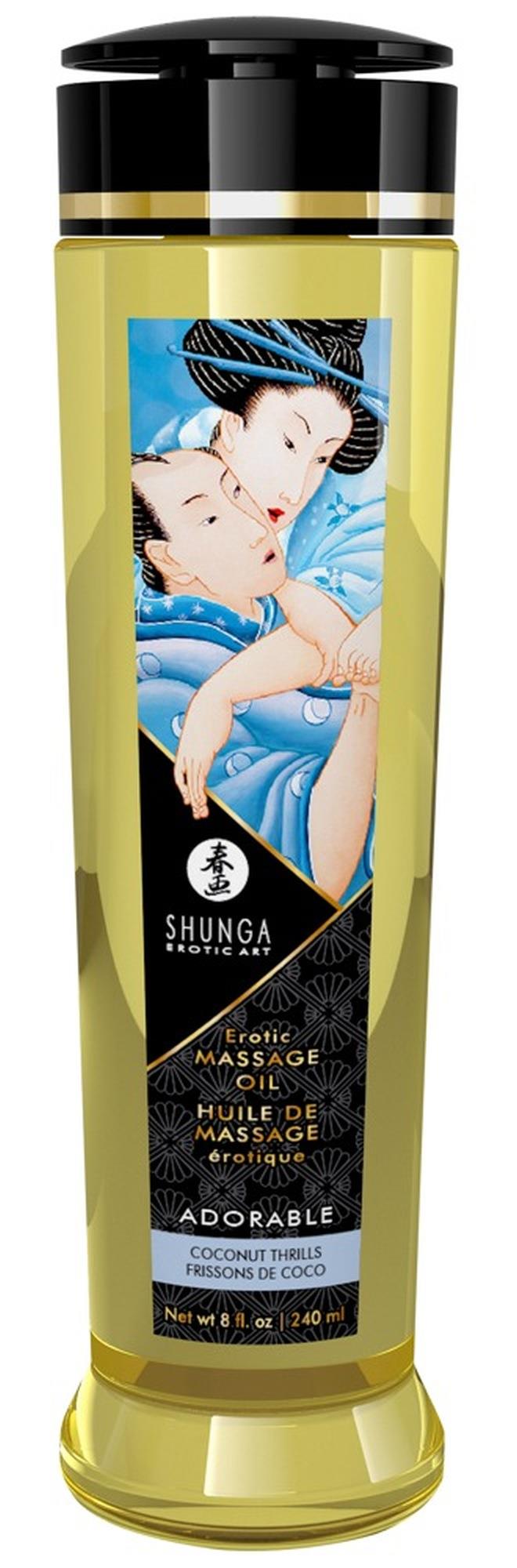 Ulei de masaj erotic cu nucă de cocos Shunga Adorable 240 ml
