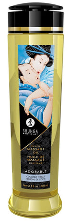 Ulei de masaj erotic cu nucă de cocos Shunga Adorable 240 ml