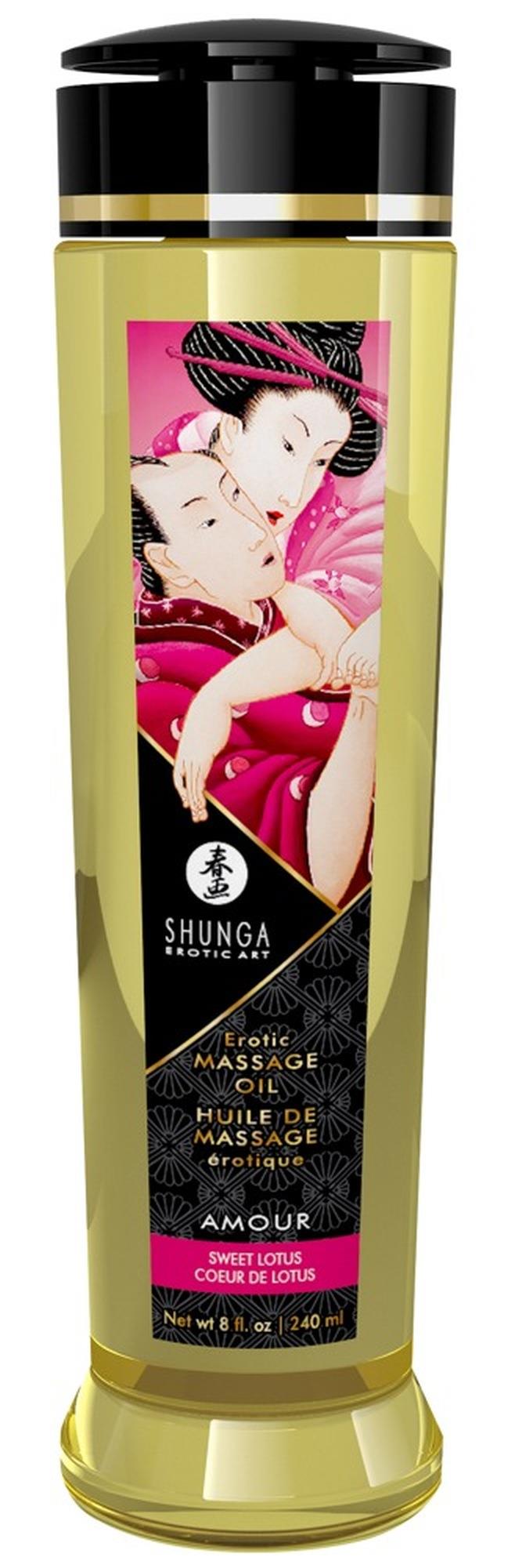 Ulei de masaj erotic Shunga Amour Sweet Lotus