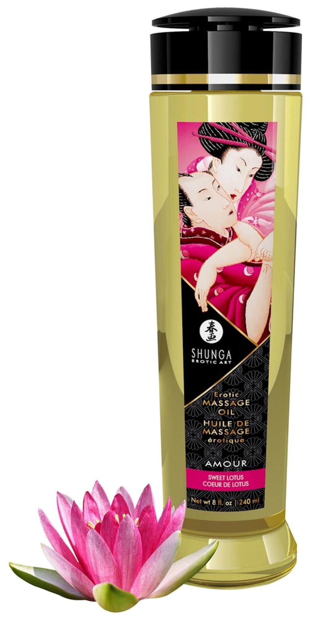 Ulei de masaj erotic Shunga Amour Sweet Lotus