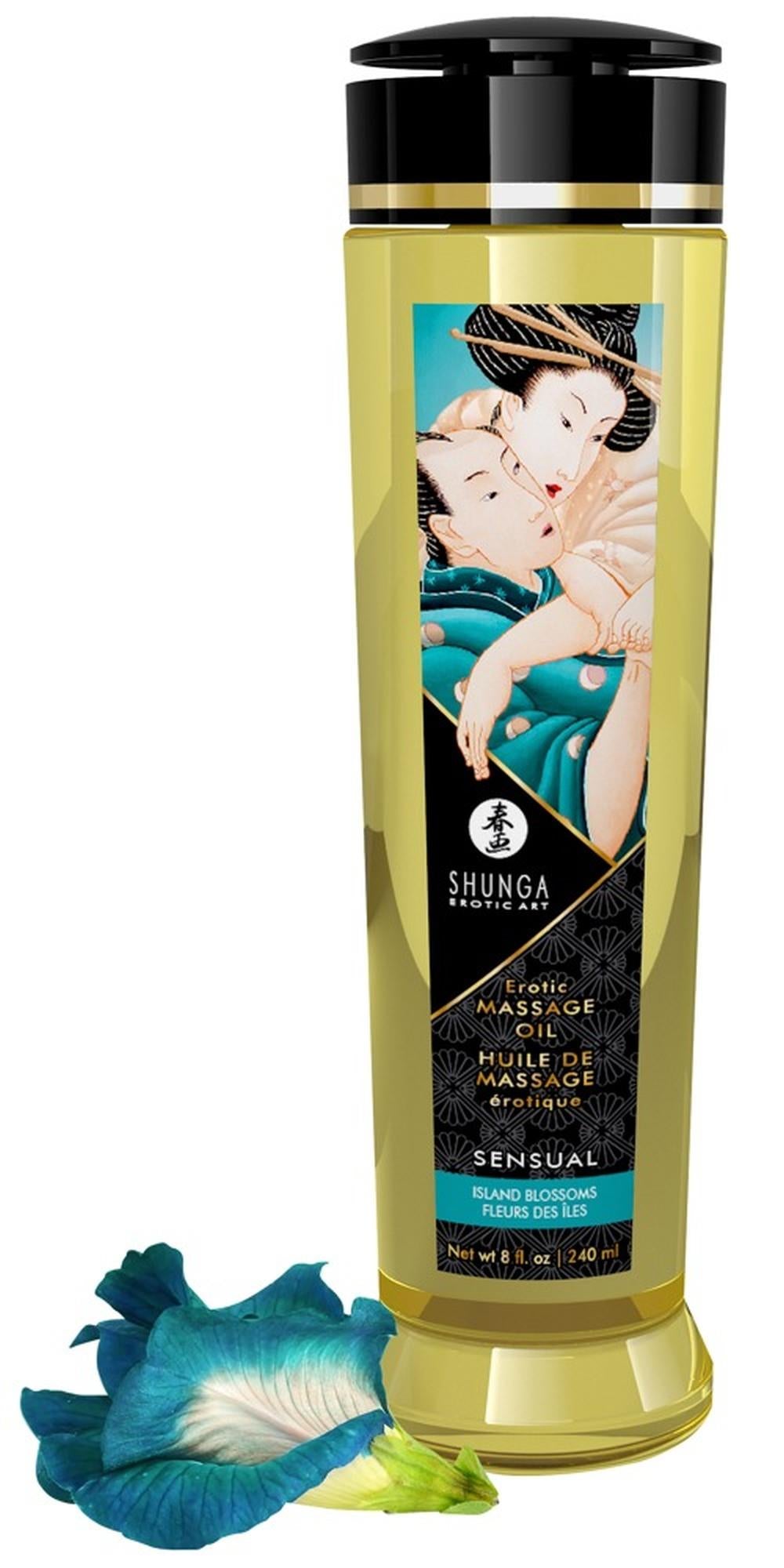 Ulei de masaj erotic Shunga Sensual Island Blossoms