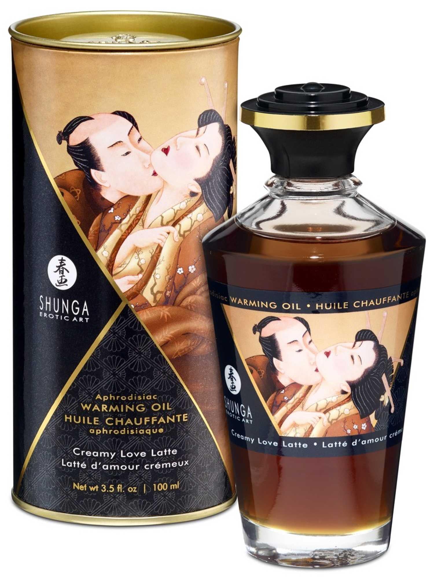 Ulei de masaj încălzitor Shunga Creamy Love Latte