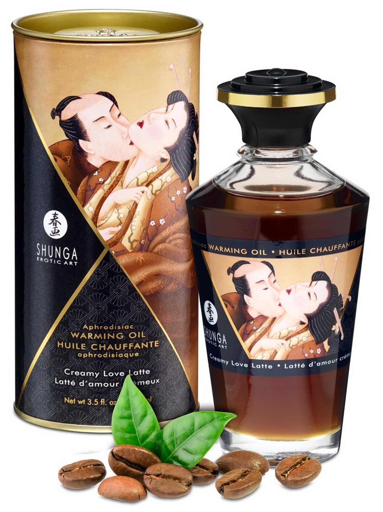 Ulei de masaj încălzitor Shunga Creamy Love Latte