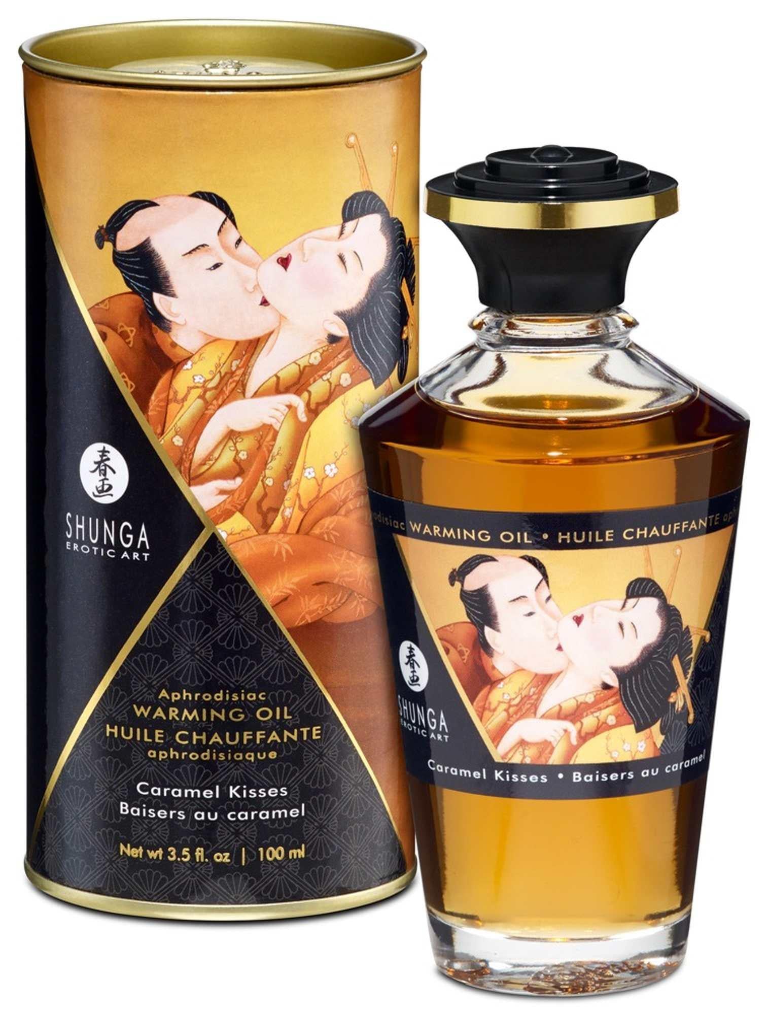 Ulei de masaj încălzitor Shunga Caramel Kisses 100 ml