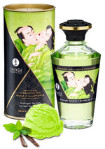 Ulei de masaj încălzitor Shunga Midnight Mint Sorbet