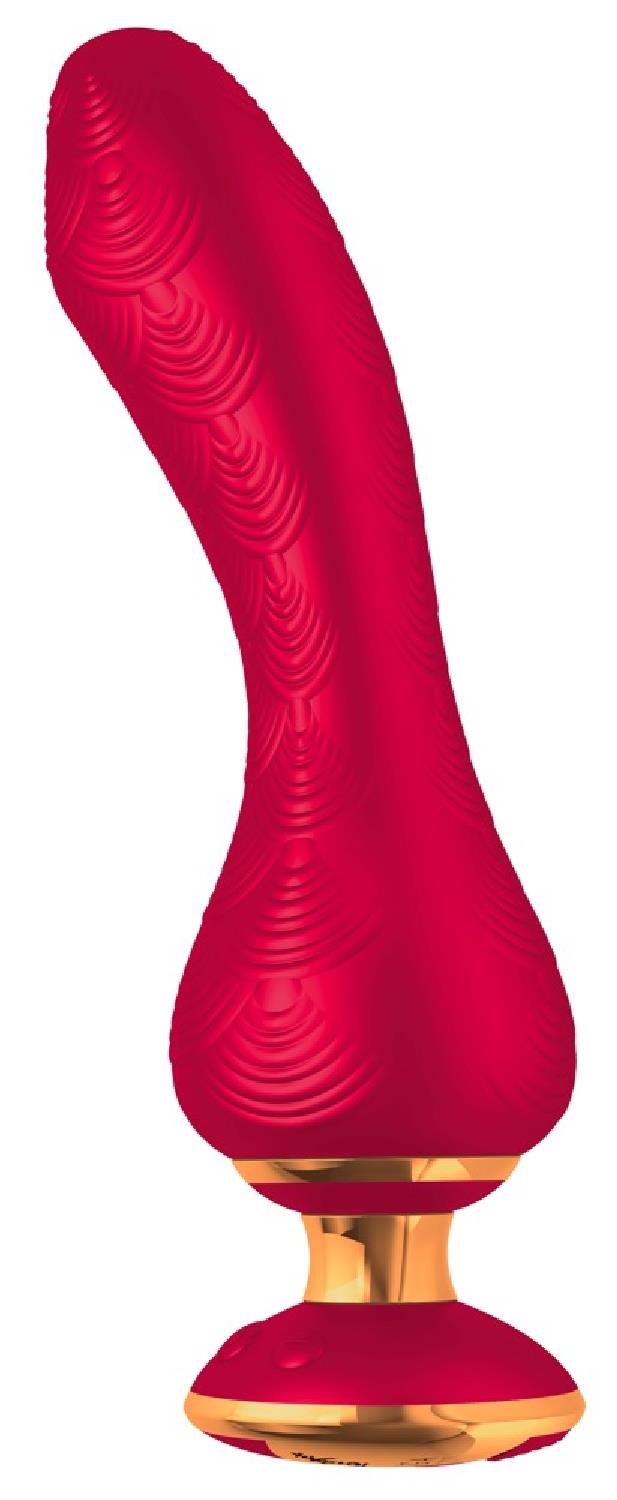 Shunga Sanya Silicon G-Spot Vibrator Raspberry USB 18,5 cm