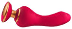 Shunga Sanya Silicon G-Spot Vibrator Raspberry USB 18,5 cm